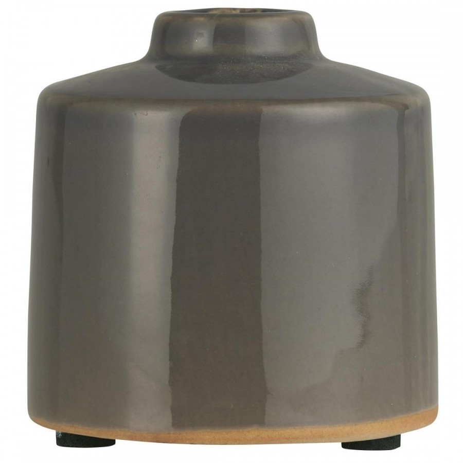 Ragnhild vase grå, H: 8, Ø:7,8