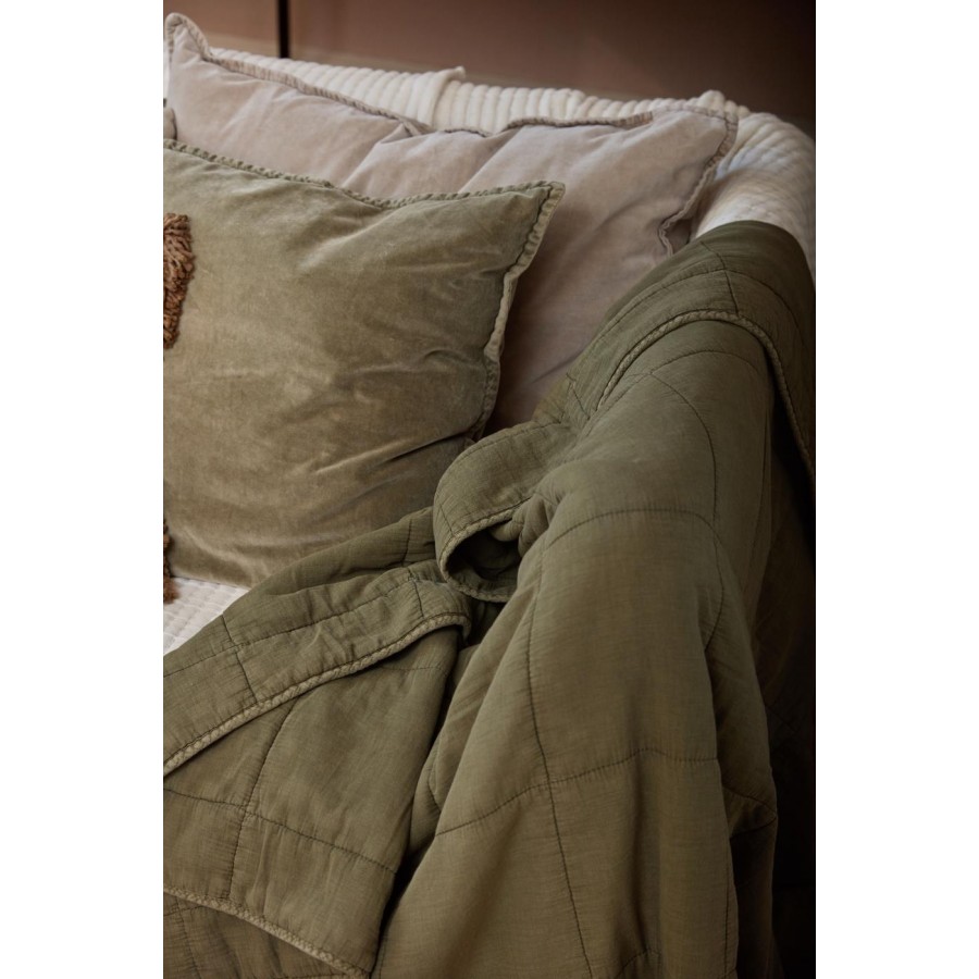 VintageQuiltOliven130x180cm-01