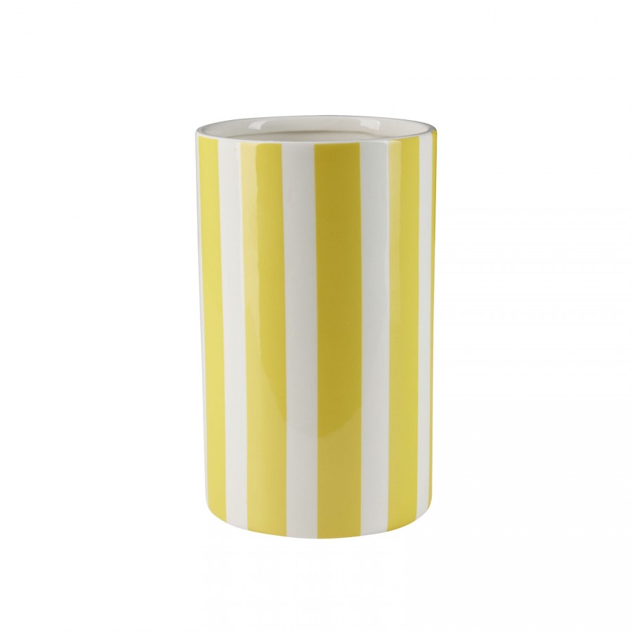 Bahne Vase m/gule striber