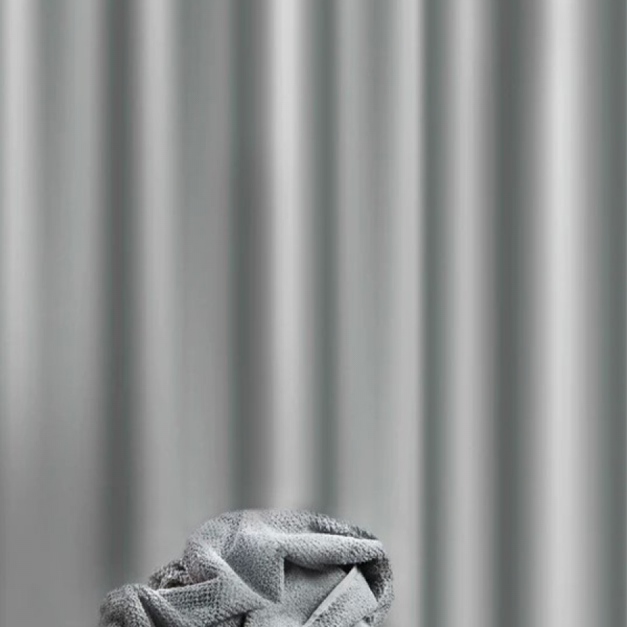 Badeforhæng - Pure Grå 180x200