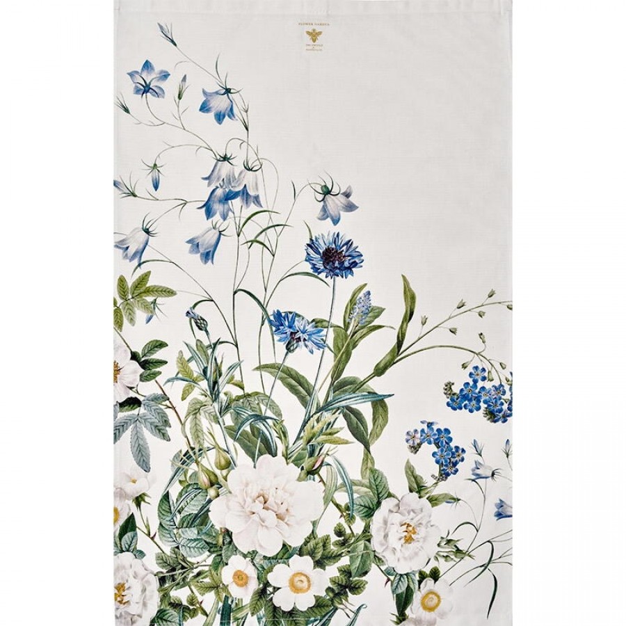 Øko viskestykke Blue Flower Garden 50x70cm