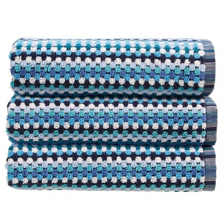 Carnaby Stripe Håndklæde Blue, 50x100