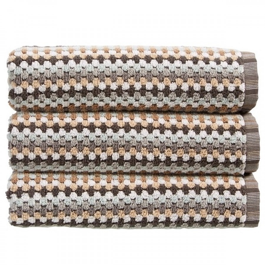 Carnaby Stripe Håndklæde Neutral, 76x137