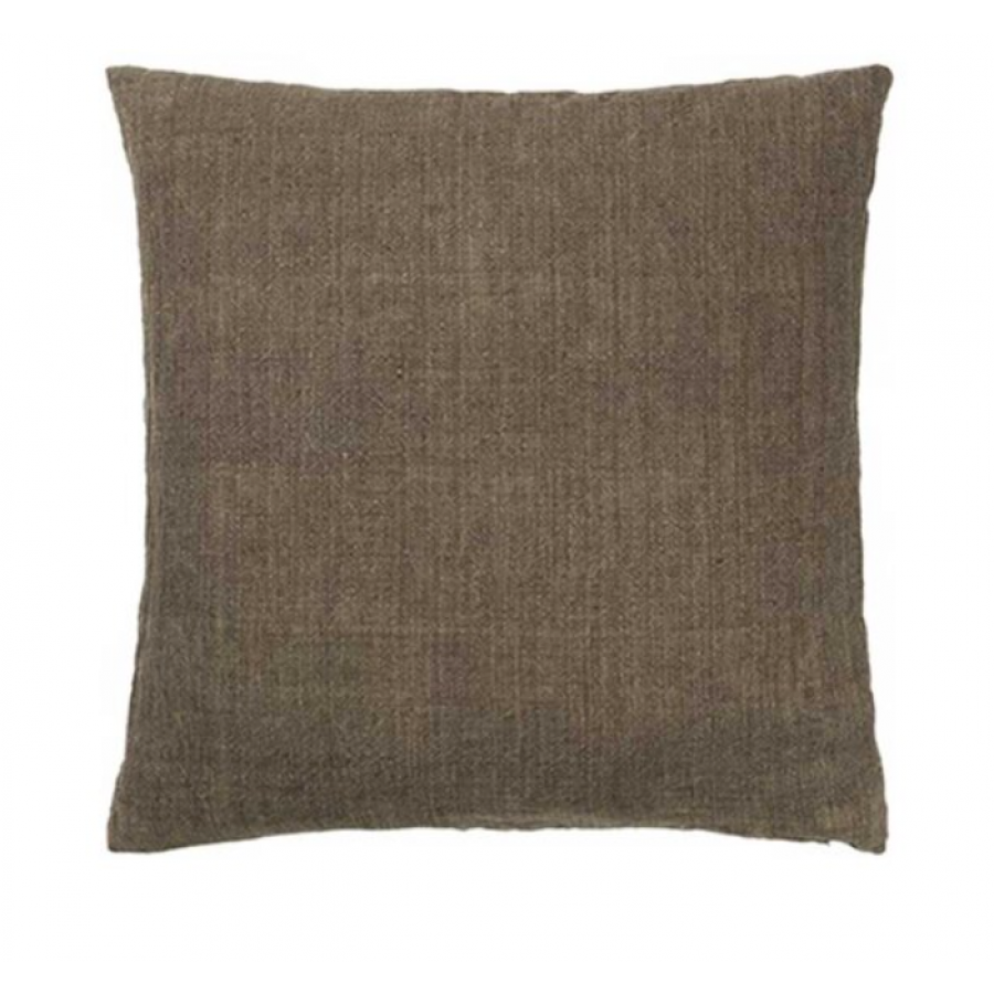 Linen Pudebetræk - Chestnut 50x50