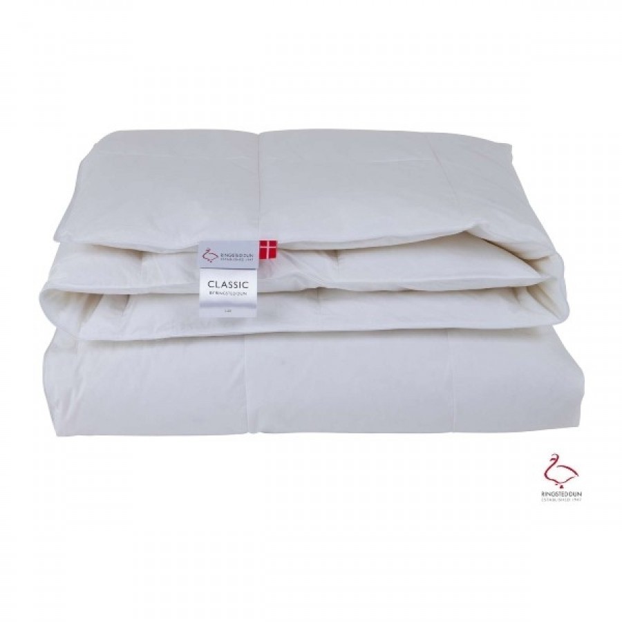 Ringsted Dun Classic Lux Moskus Dyne Hvid,140x220