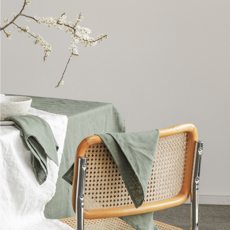 Do Design 2pk hørserviet Nordic moss, 45x45