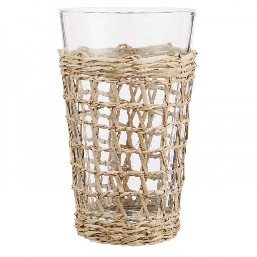Drikkeglas M. Flet - H:15 Ø:9 Cm