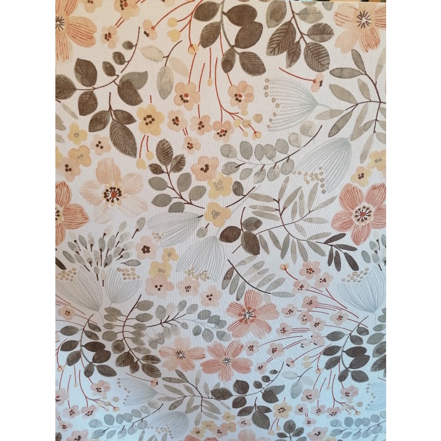 Akryldug Wild Flower Bright terra brd. 140cm