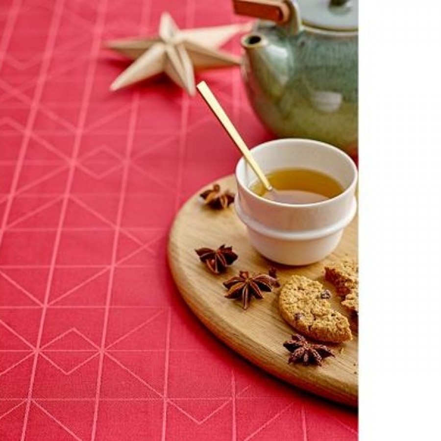 Södahl Organic Refined Damask Dug Rød
