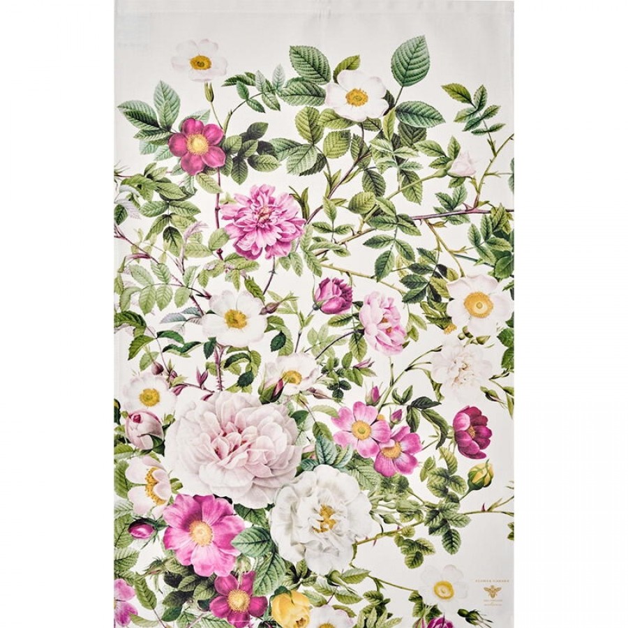 Øko Viskestykke Rose Flower Garden 50x70cm