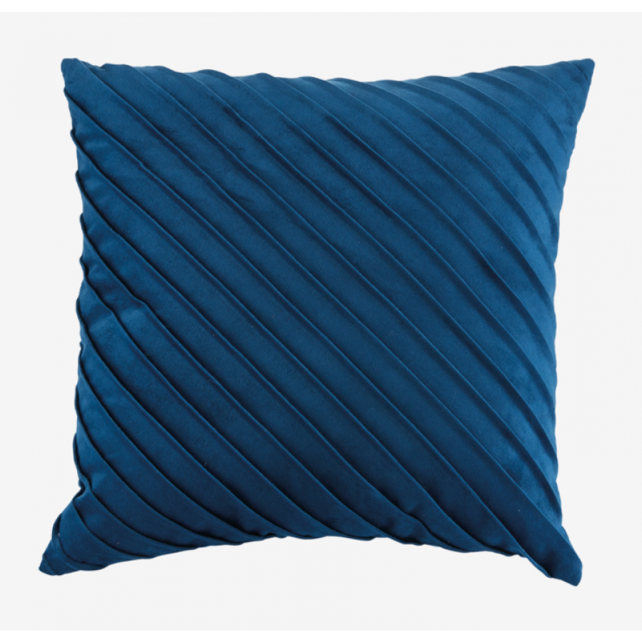 Wavy pude inkl fyld - Blå 45x45