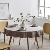 Damask dug Rund - Tiles Taupe DIA 160 cm