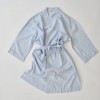 Kimono, Kimo Blå/Hvid striber m. lommer Str. M