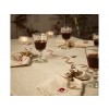 Broderet dug jul natur 140x240cm