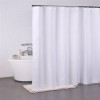  Hvidt Badeforhæng 180x200 m/kouse ringe