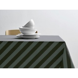 Akryldug Diagonal Forest Green m. antiskrid 140cm