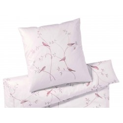 Elegante sengesæt garden love- light pink 140x200
