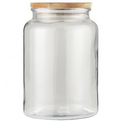 Opbevaringsglas M - Trælåg H: 23,5 Ø:16 Cm