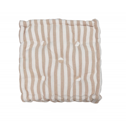 Hynde 8 cm Genbrugsbomuld Beige/hvid strib